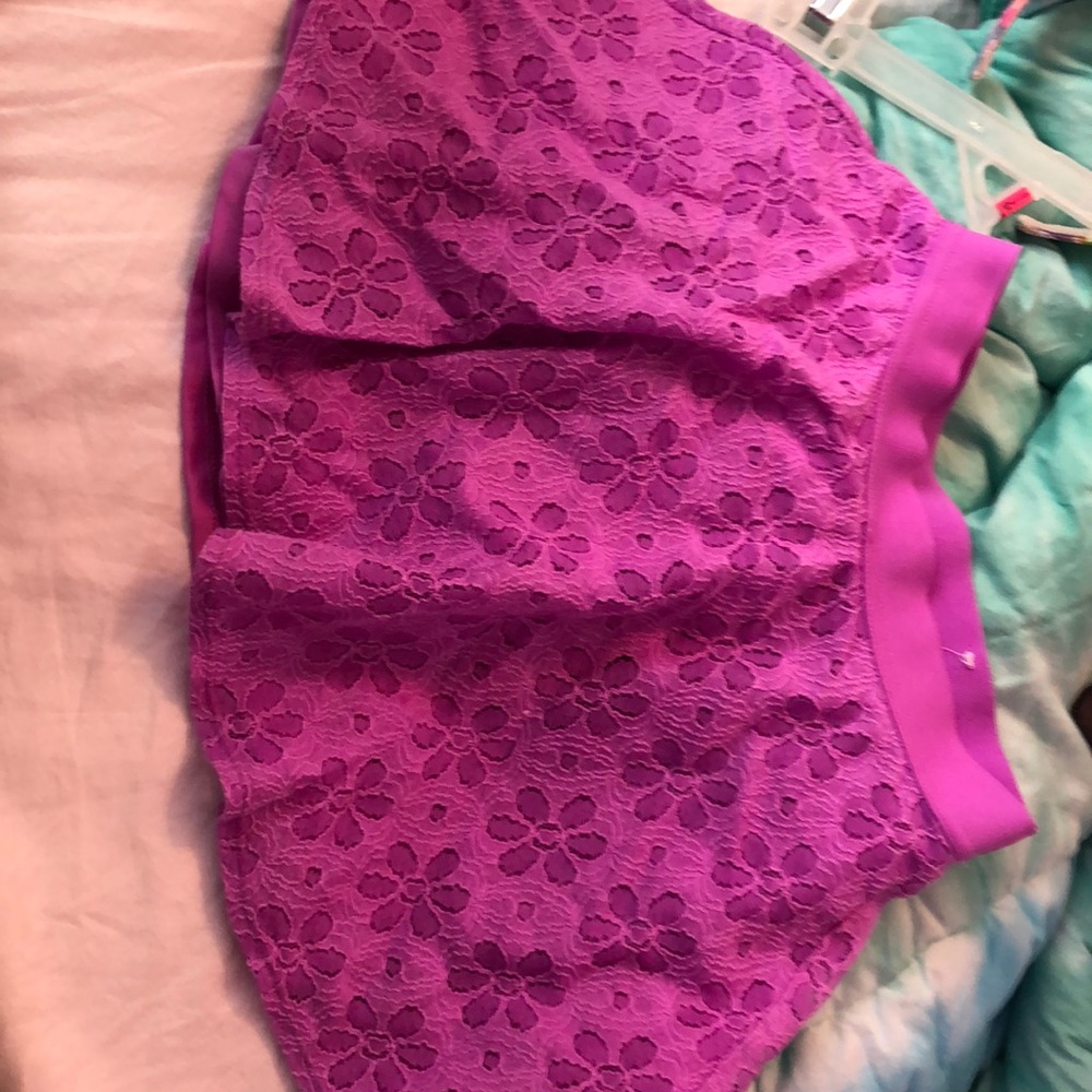 purple skirt
